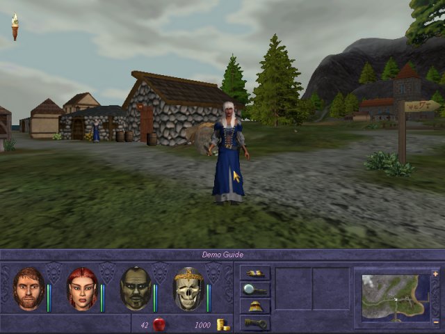 Поход по городу на новом движке. Скриншоты из Might And Magic Tribute. 
Вся информация об игре на  форуме.